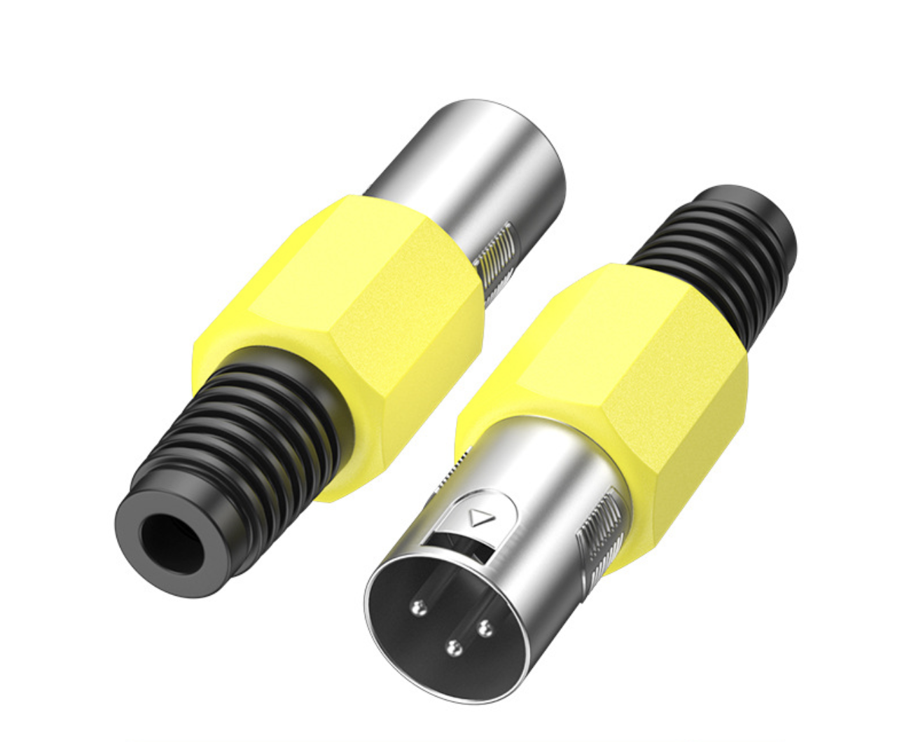 XLR 3-Pin Male Microphone Plug | Metal Solder-Termination Connector for Professional Audio