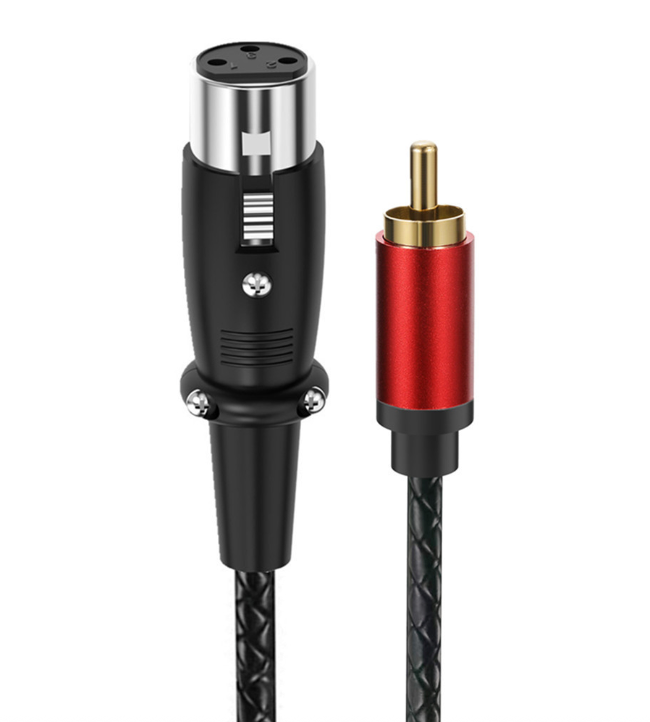 RCA Male to 3 Pin XLR Female Audio Cable – Stereo Adapter Connector for Microphone, Mixer & Pro Audio