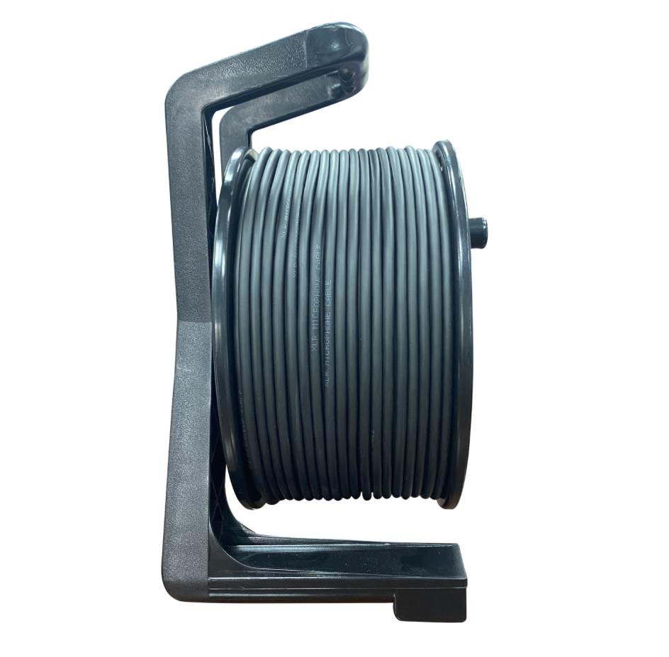 Digital Audio XLR Microphone Cable Reel — 3-Pin XLR Male to 3-Pin XLR Female Panel