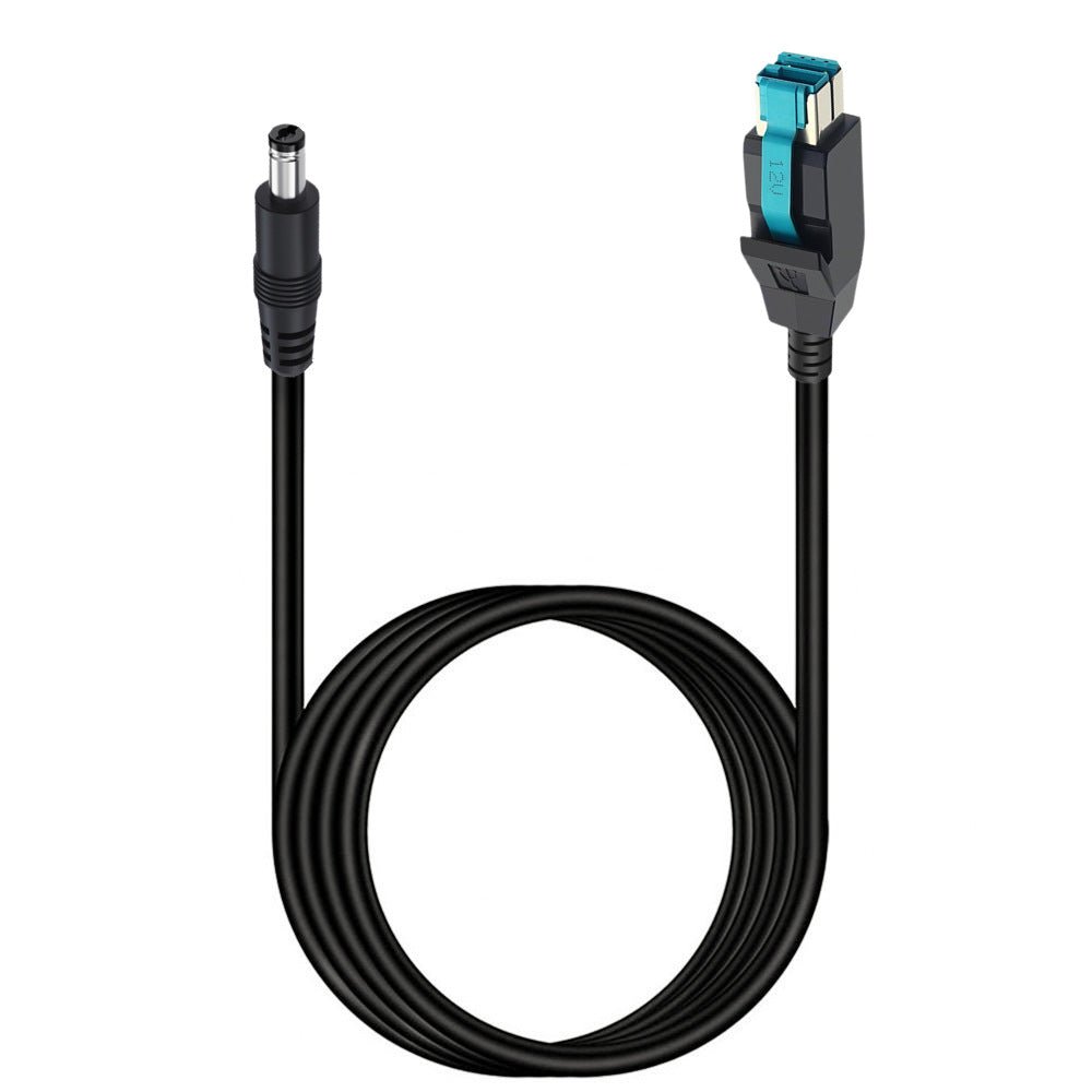 12V PoweredUSB 8-pin to DC5521 power cable 2 m