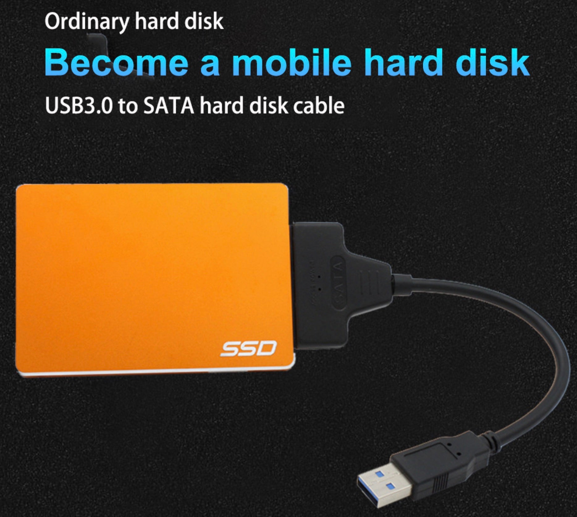 USB 3.0 to SATA Data Cable For 2.5 3.5inch Laptop Hard Disk Drive