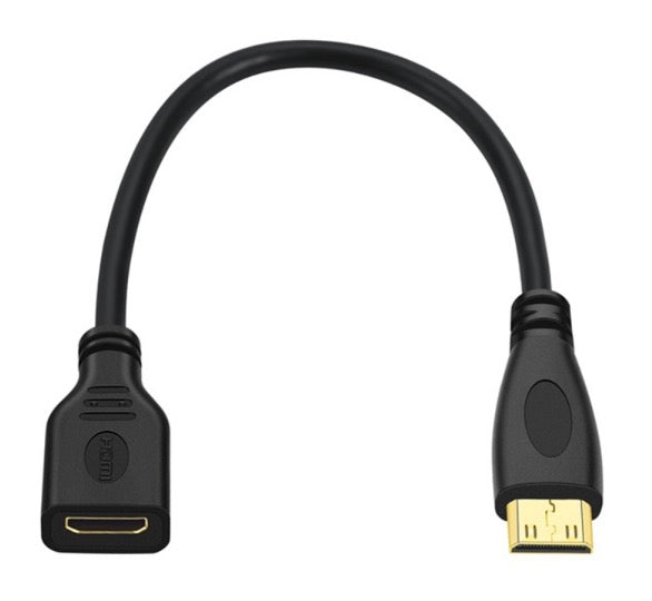 Mini HDMI Type-C Socket Female to Mini HDMI Male Extension Cable 4K 1080P