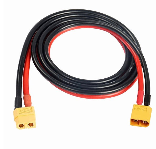 XT60 Male to Female 12AWG Extension Cable for RC Battery Portable Power Station Solar Panel