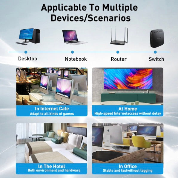 RJ45 Cat6 8P8C UTP Male to Male Stretch Coiled Cable Lan Ethernet Network Patch