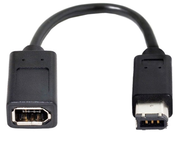 1394 6-Pin Female to 1394b 6-Pin Male FireWire 400 to 400 Extension Cable