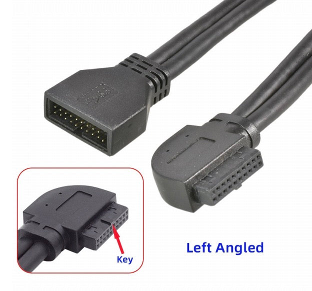 USB 3.0 Motherboard Front 19 Pin Male to 19 Pin Female Extension Cable