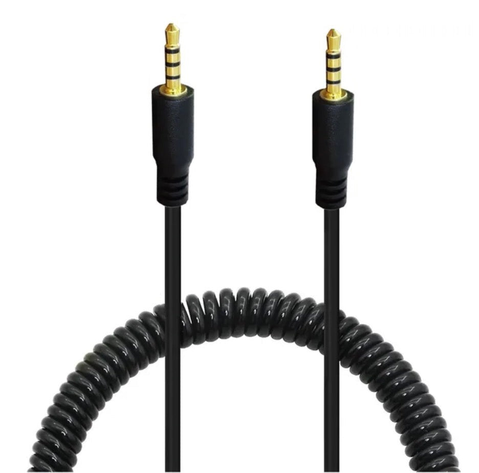 2.5mm 4 Pole to 2.5mm 4 Poe TRRS Stereo Headset Angled Audio Cable