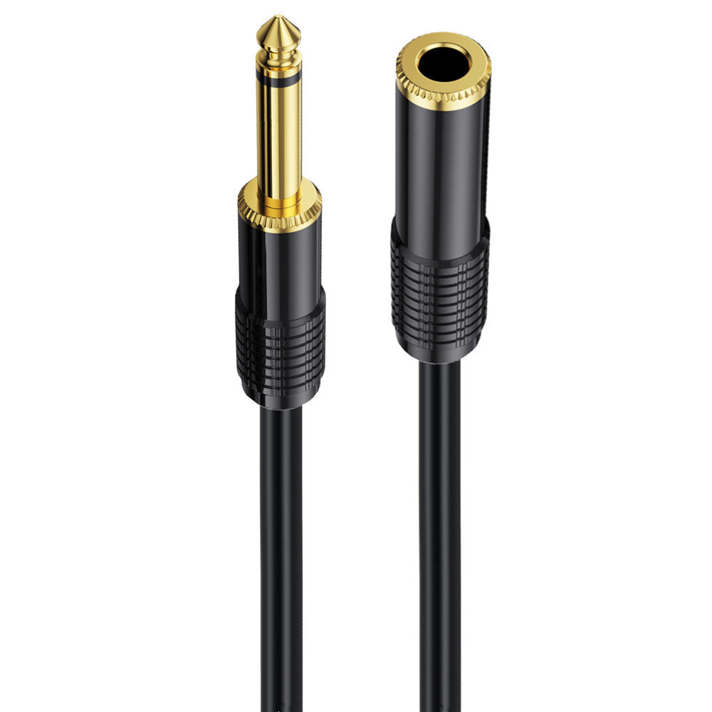 6.35mm Guitar Extension Cable, 1/4'' TS Mono Male to Female Stereo Audio Cord for Amplifier, Instrument, Microphone, Speaker