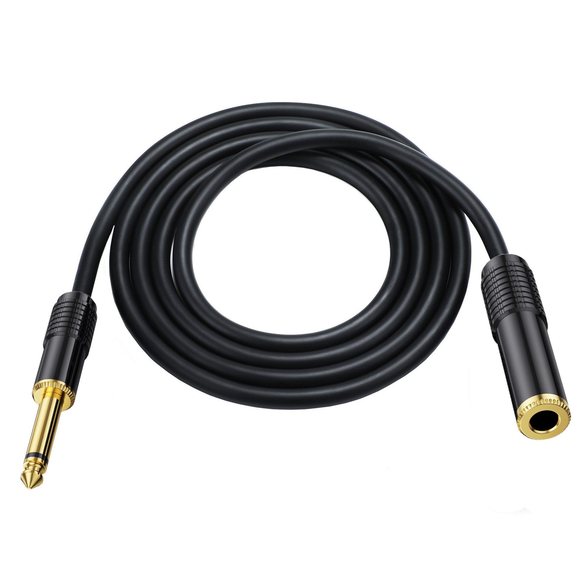 6.35mm Guitar Extension Cable, 1/4'' TS Mono Male to Female Stereo Audio Cord for Amplifier, Instrument, Microphone, Speaker