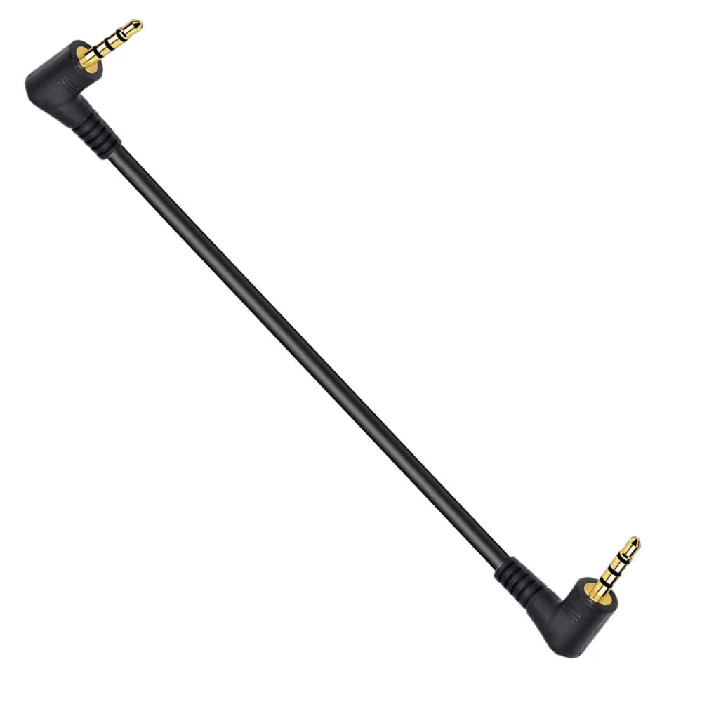 2.5mm right angle stereo headset cable with gold-plated connectors
