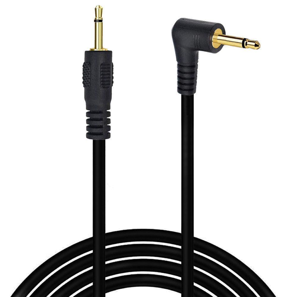 Black 2.5mm TS mono male to male cable