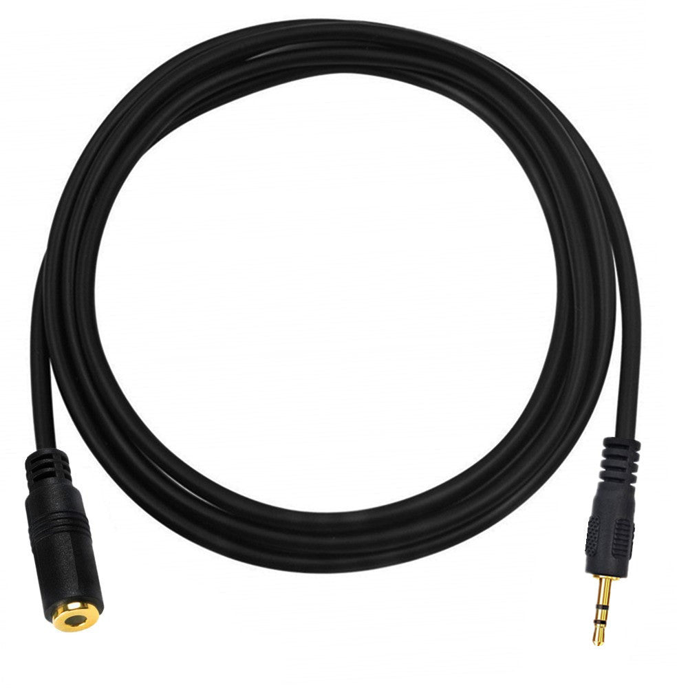 2.5mm 3Pole Male to 3.5mm 3Pole Female Stereo Jack Audio Cable 1m