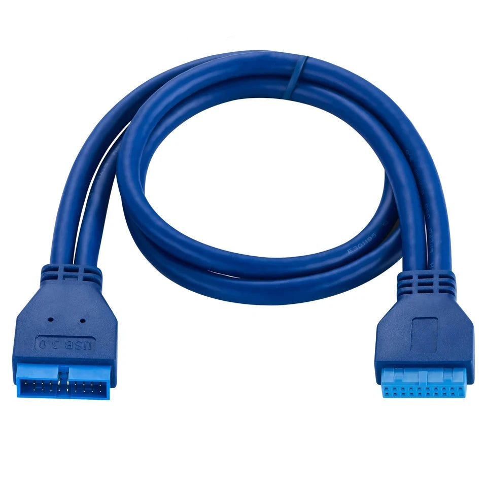 USB 3.0 Motherboard Header 20 Pin Male to Female Extension Cable 0.5m