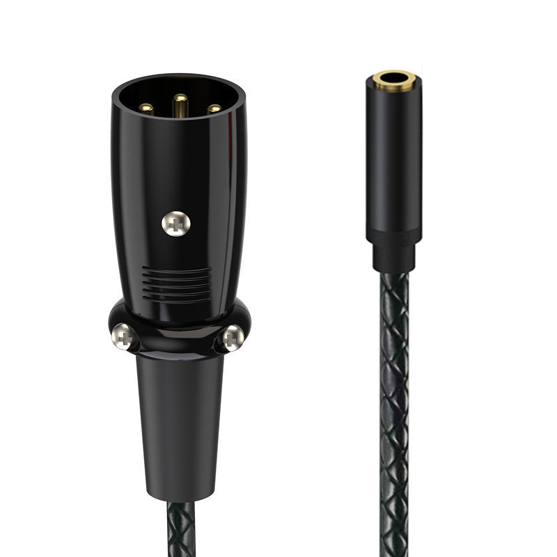 3.5mm female to XLR male audio adapter cable TRS to 3 pin XLR straight connector