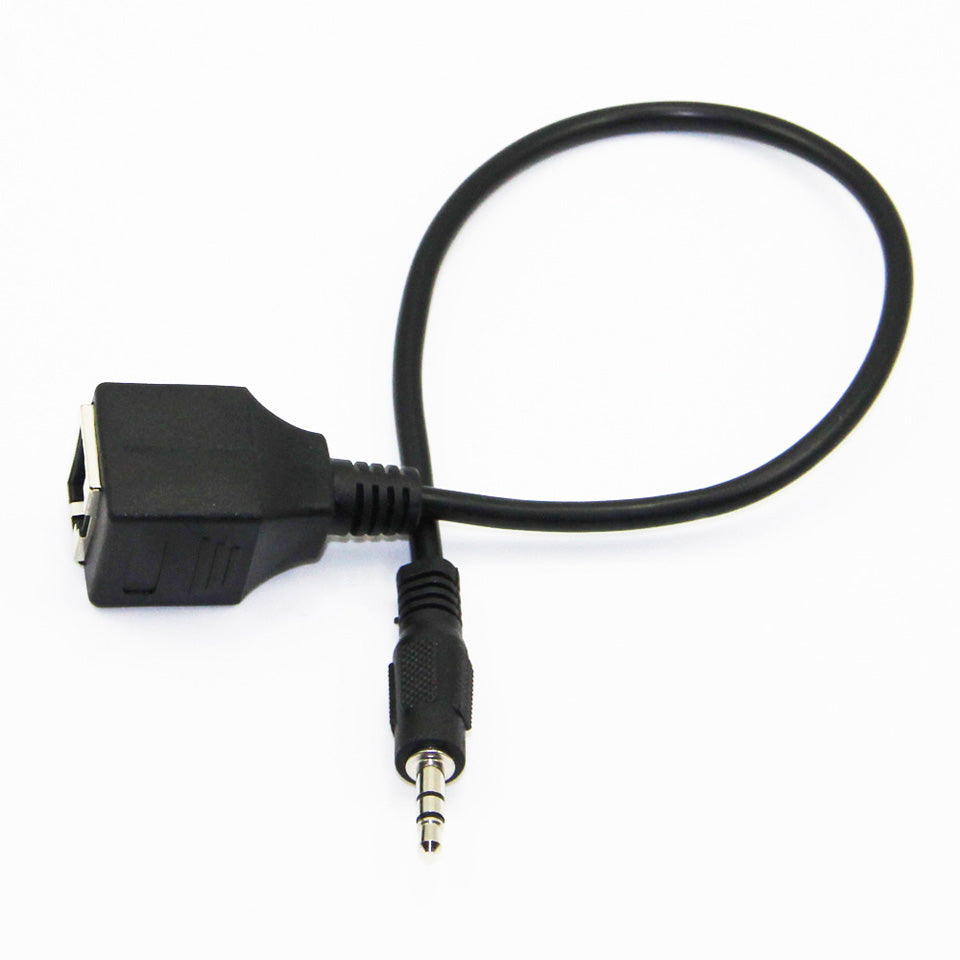 3.5mm stereo jack to RJ45 female audio extension