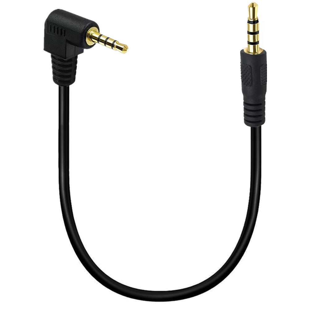 3.5mm 4 pole TRRS male to male audio cable