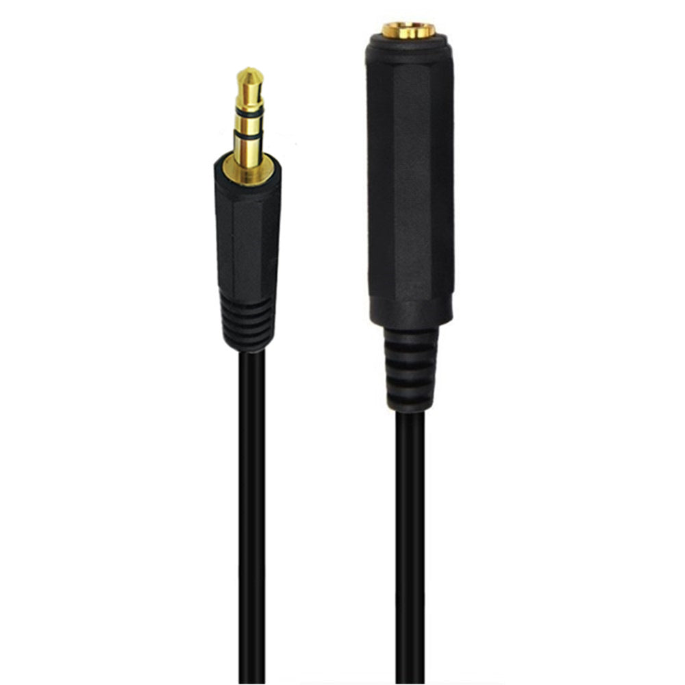 3.5mm to 6.35mm Audio Cable, 1/4 Female to 1/8" Male Jack Stereo Extension Converter 1.5m