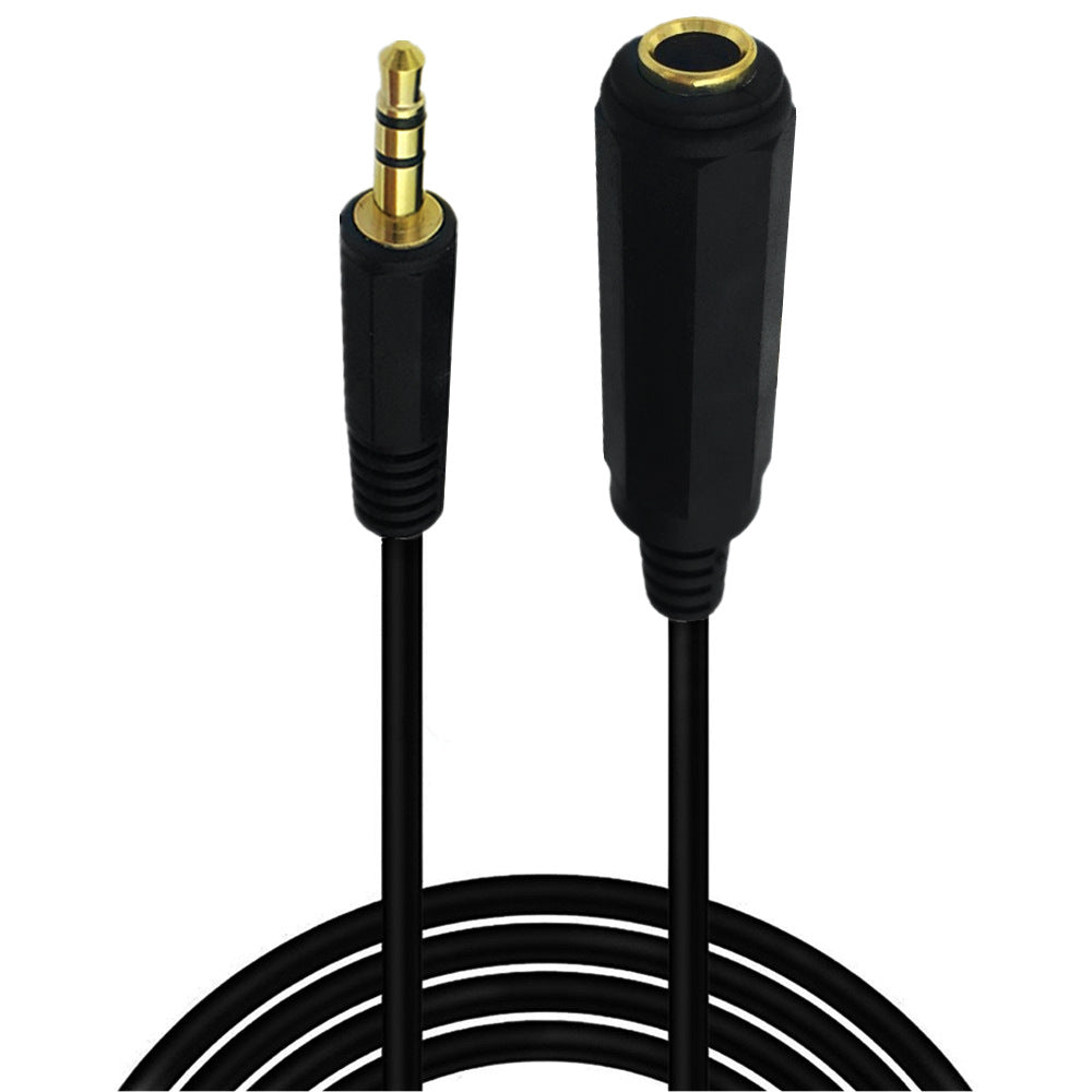 3.5mm to 6.35mm Audio Cable, 1/4 Female to 1/8" Male Jack Stereo Extension Converter 1.5m