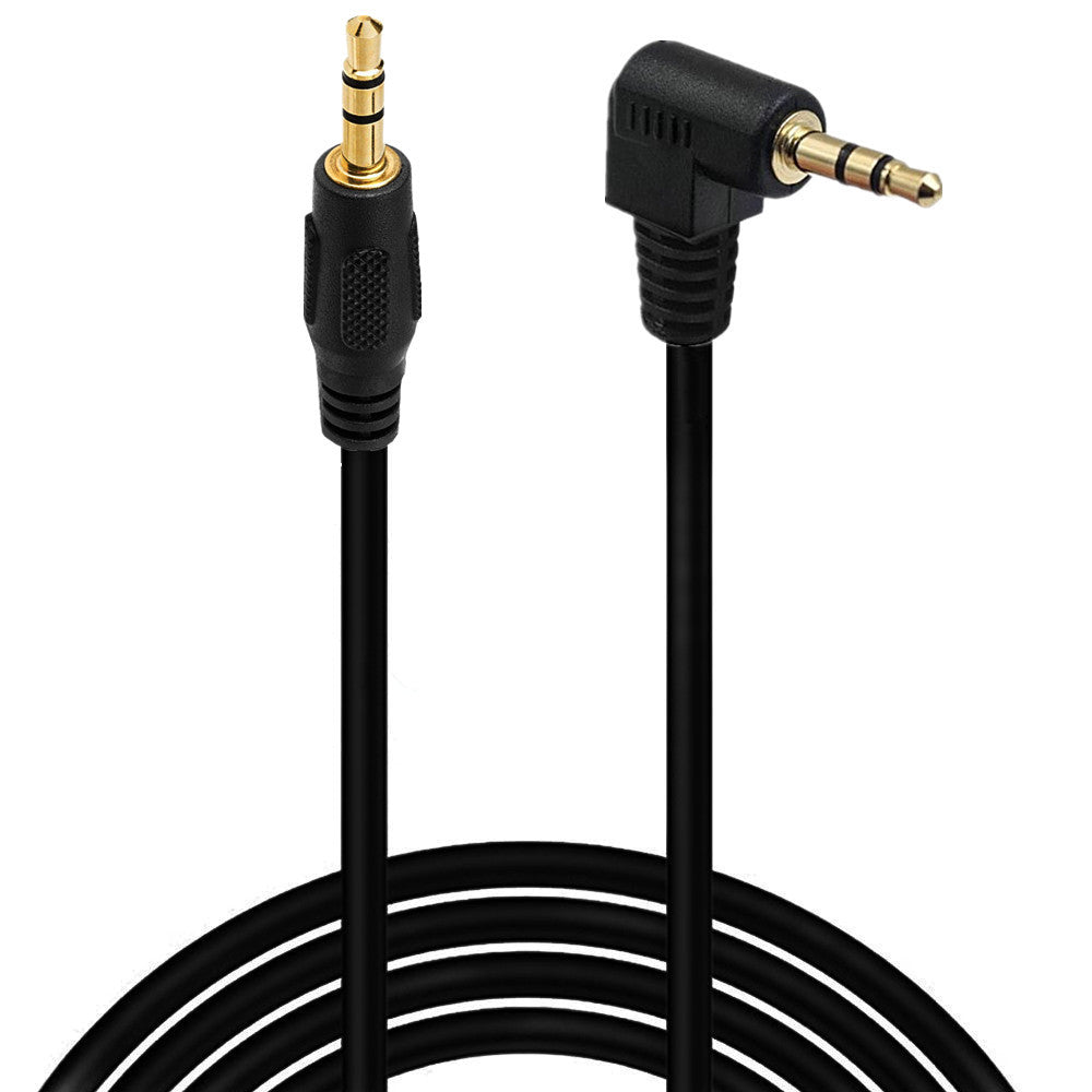 1/8" 3.5mm 3Pole to Angled 3.5mm 3Pole Aux Audio Extension Cable