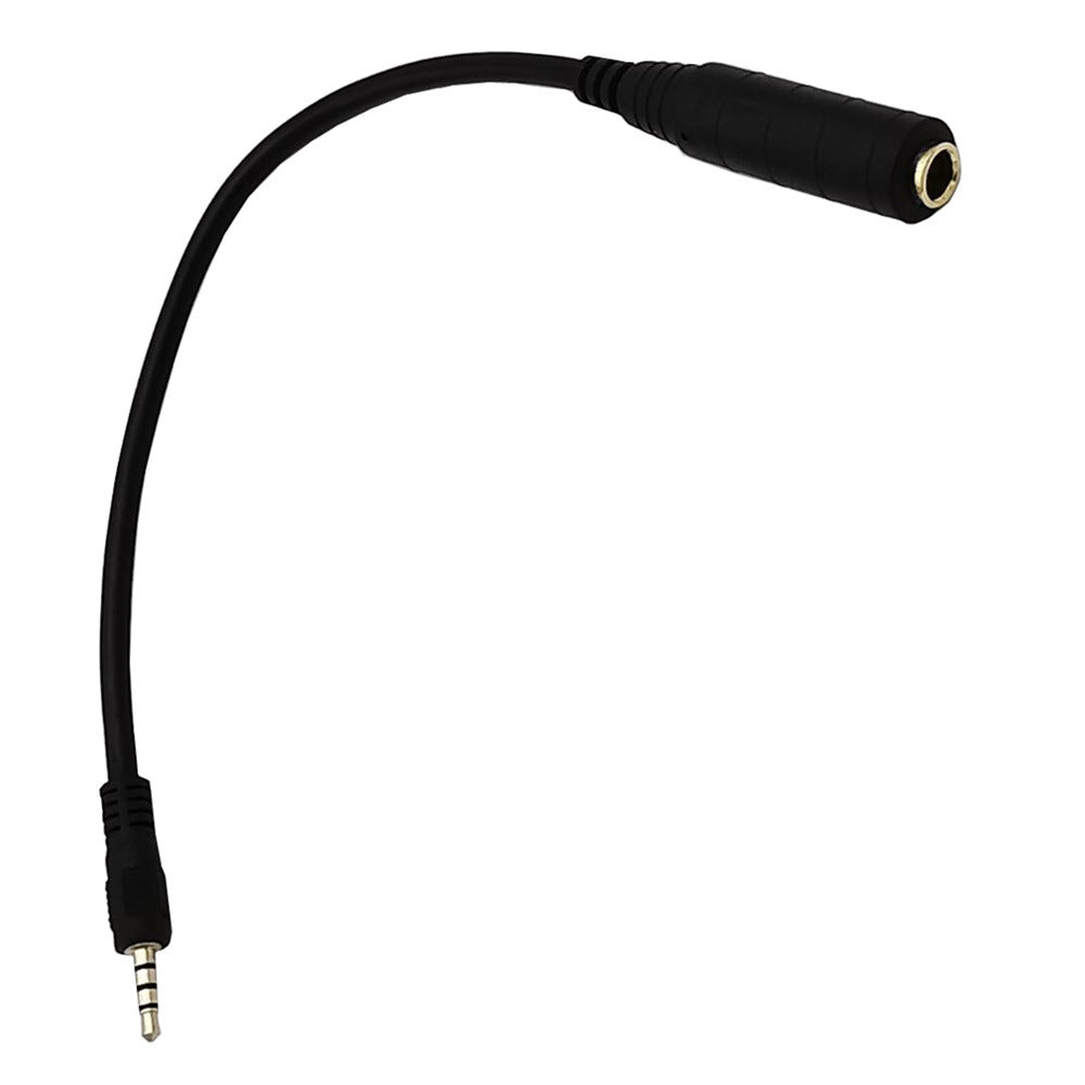 3.5mm TRRS Male to 6.35mm (1/4”) TS Female Audio Adapter Cable | Short Headphone Replacement Cord