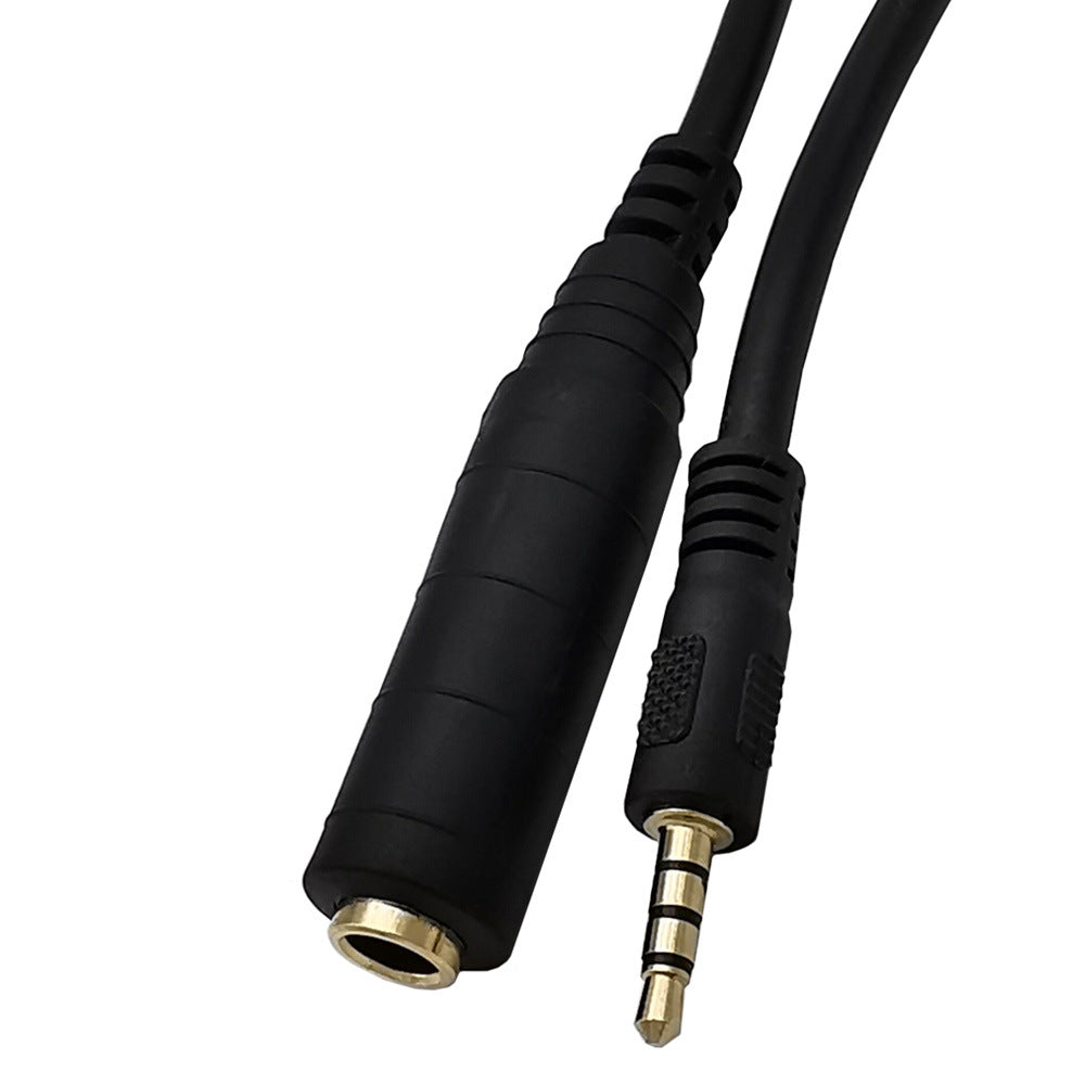 3.5mm TRRS Male to 6.35mm (1/4”) TS Female Audio Adapter Cable | Short Headphone Replacement Cord