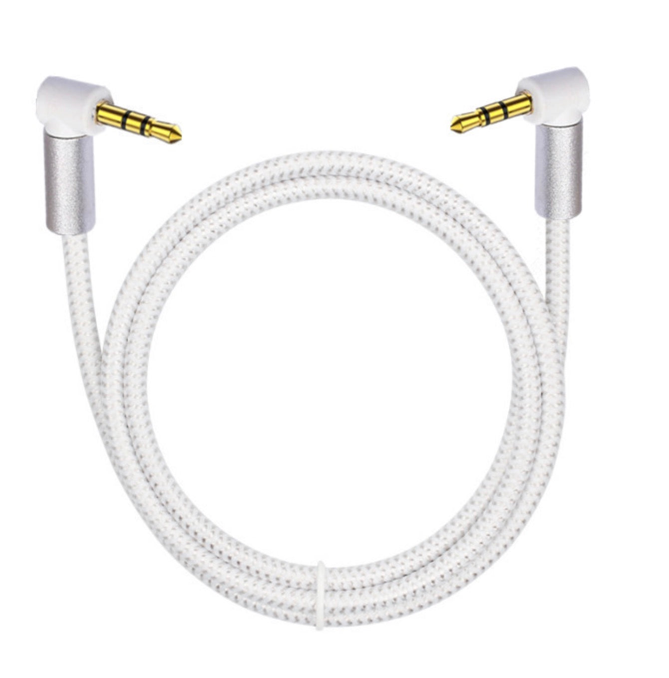 Gold plated 3.5mm angled audio cable