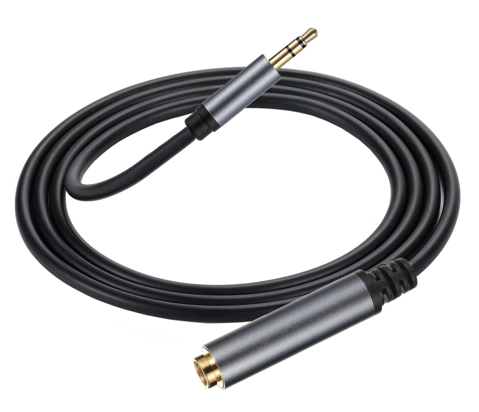 1/8 inch to 1/4 inch stereo audio adapter lead