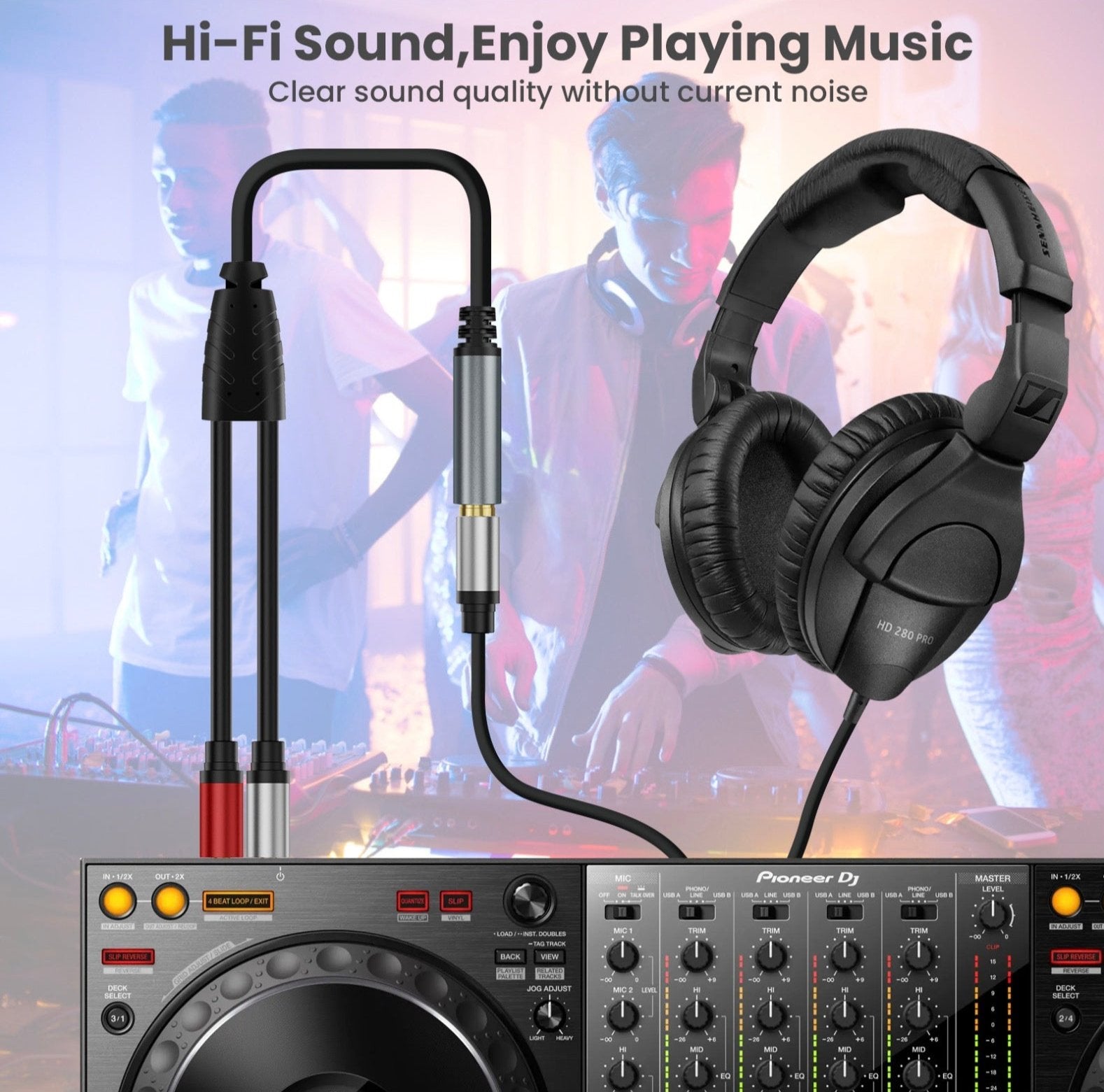 3.5mm to dual 6.35mm insert lead