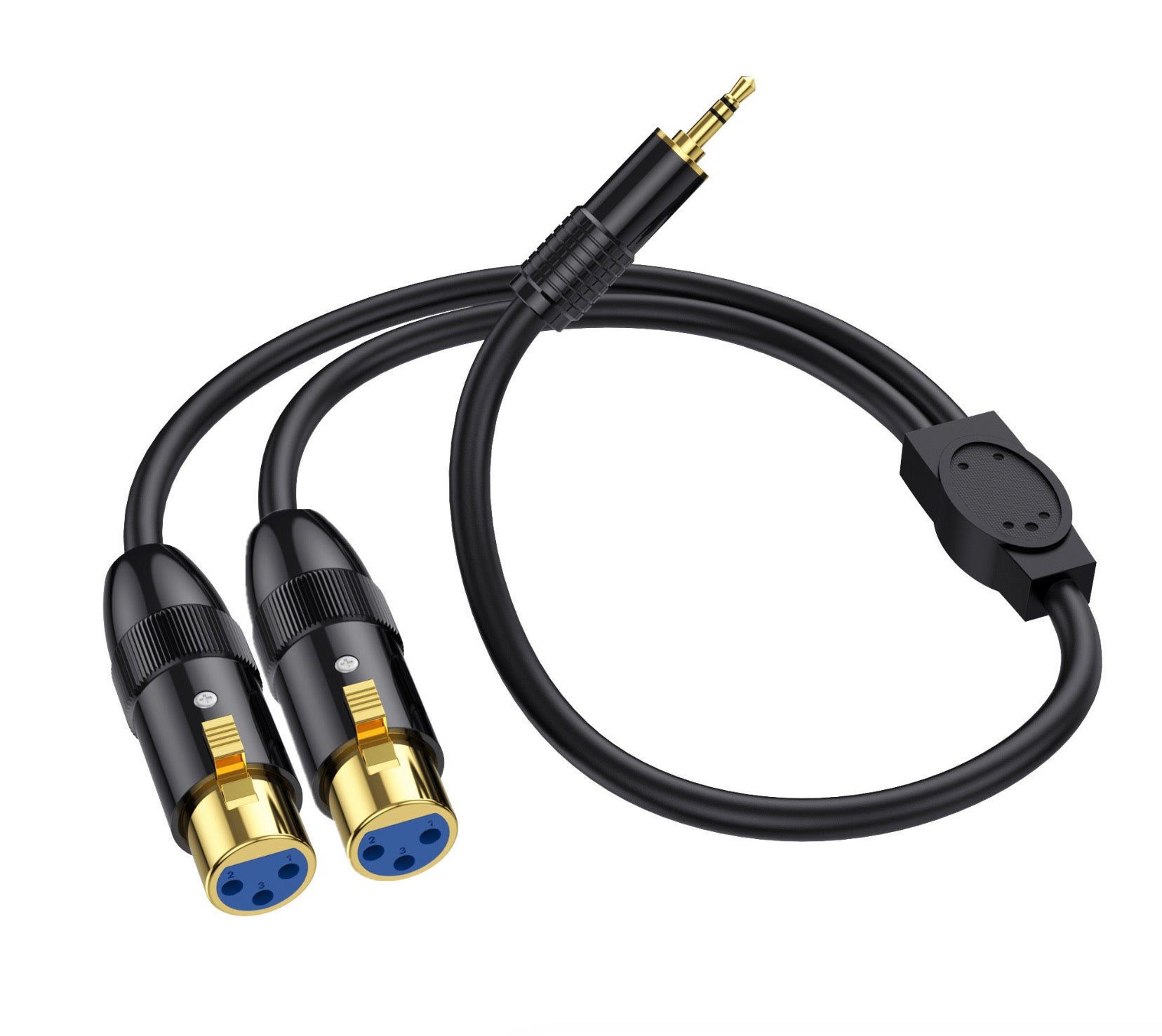 Professional 3.5mm to XLR Y interconnect cable black