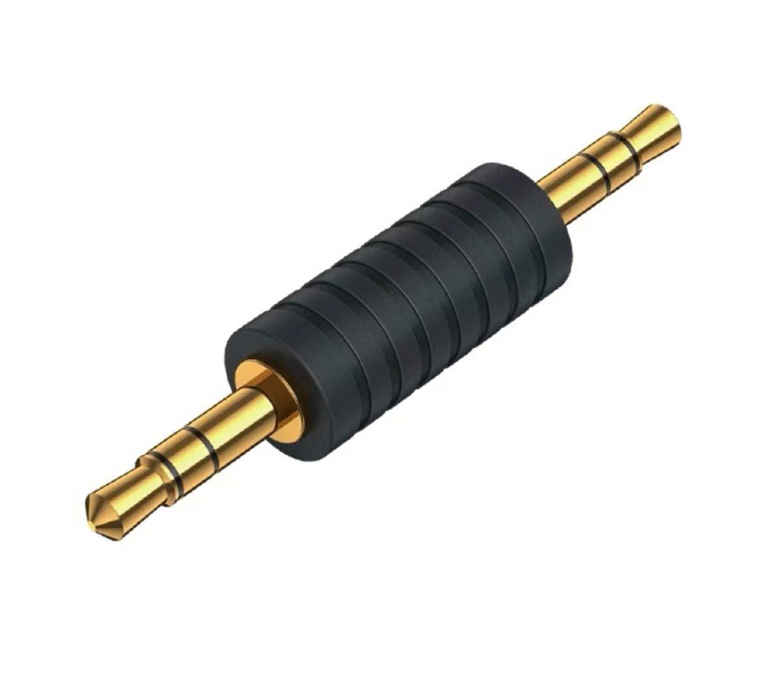 3.5mm TRS male to male 3-pole stereo audio adapter plug to plug connector