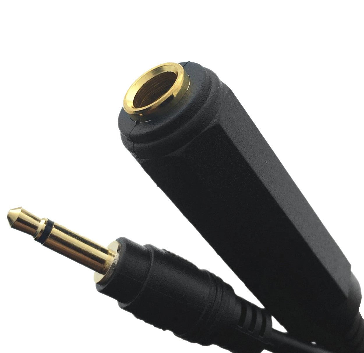 1/8 inch mono male to 1/4 inch female mic cable