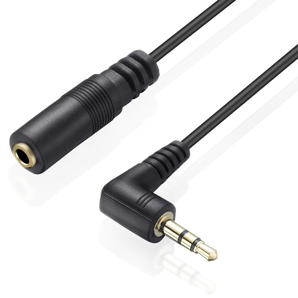 3.5mm 3Pole Male to Female Coiled Headset Audio Extension Cable