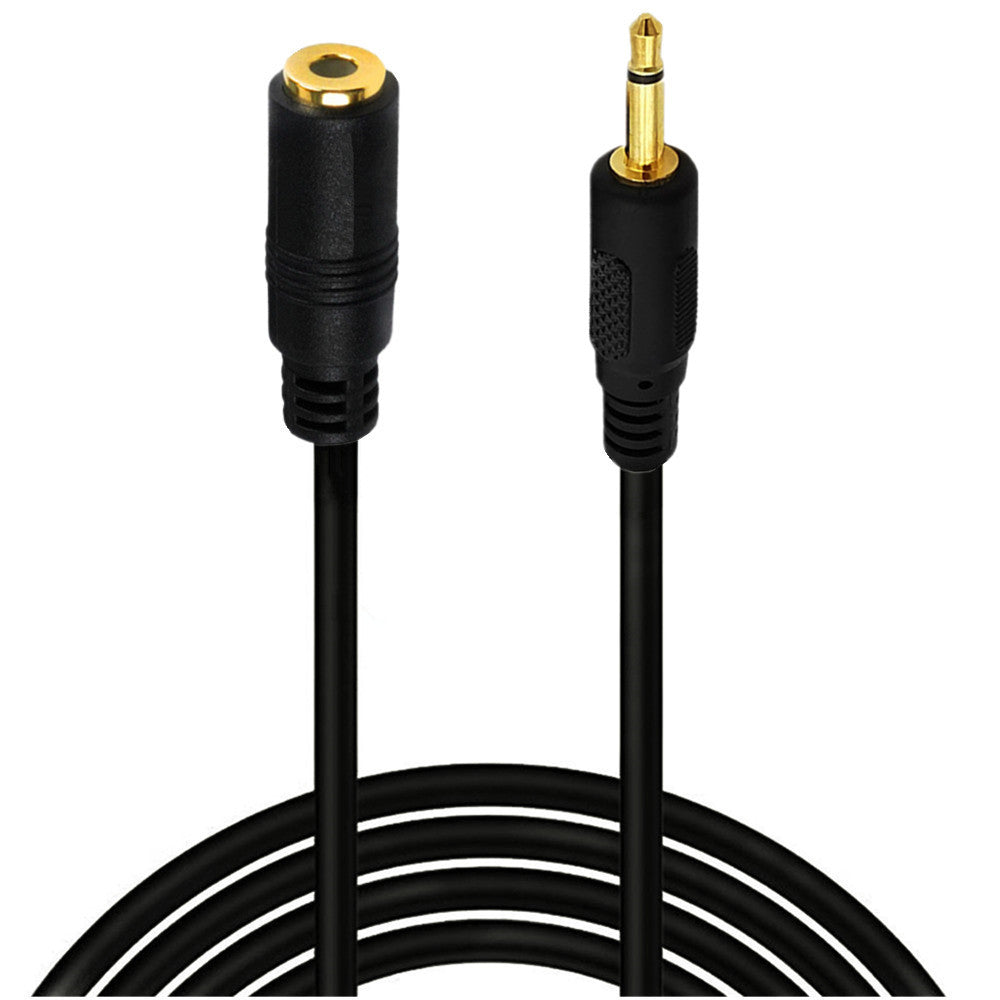3.5mm 1/8" TS Monaural Mini Mono Male to Female Audio Cable 1.8m