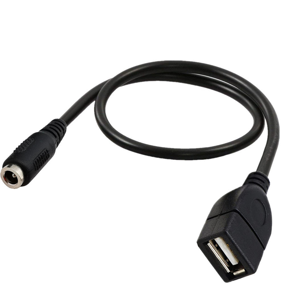 USB 2.0 A Female to 3.5*1.35mm DC Power Charging Connector Extension Cable