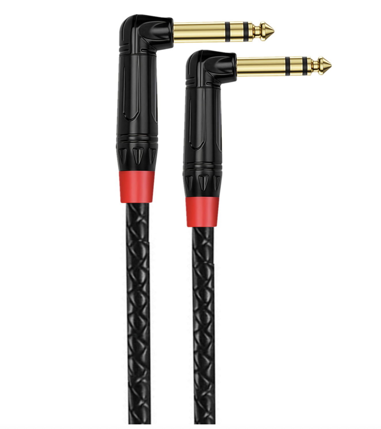 1/4 Inch TRS Instrument Cable | 6.35mm Male to 6.35mm Male Stereo Audio Cable | Balanced Jack Lead