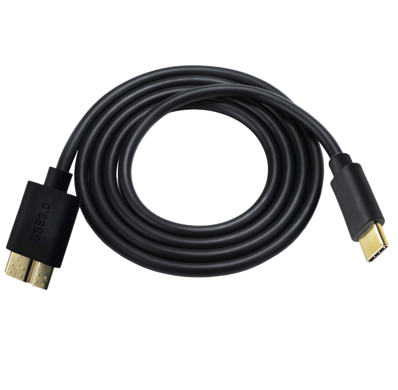 USB-C to Micro-B 3.0 Gold Cable – Fast Data & Charging for MacBook, Chromebook