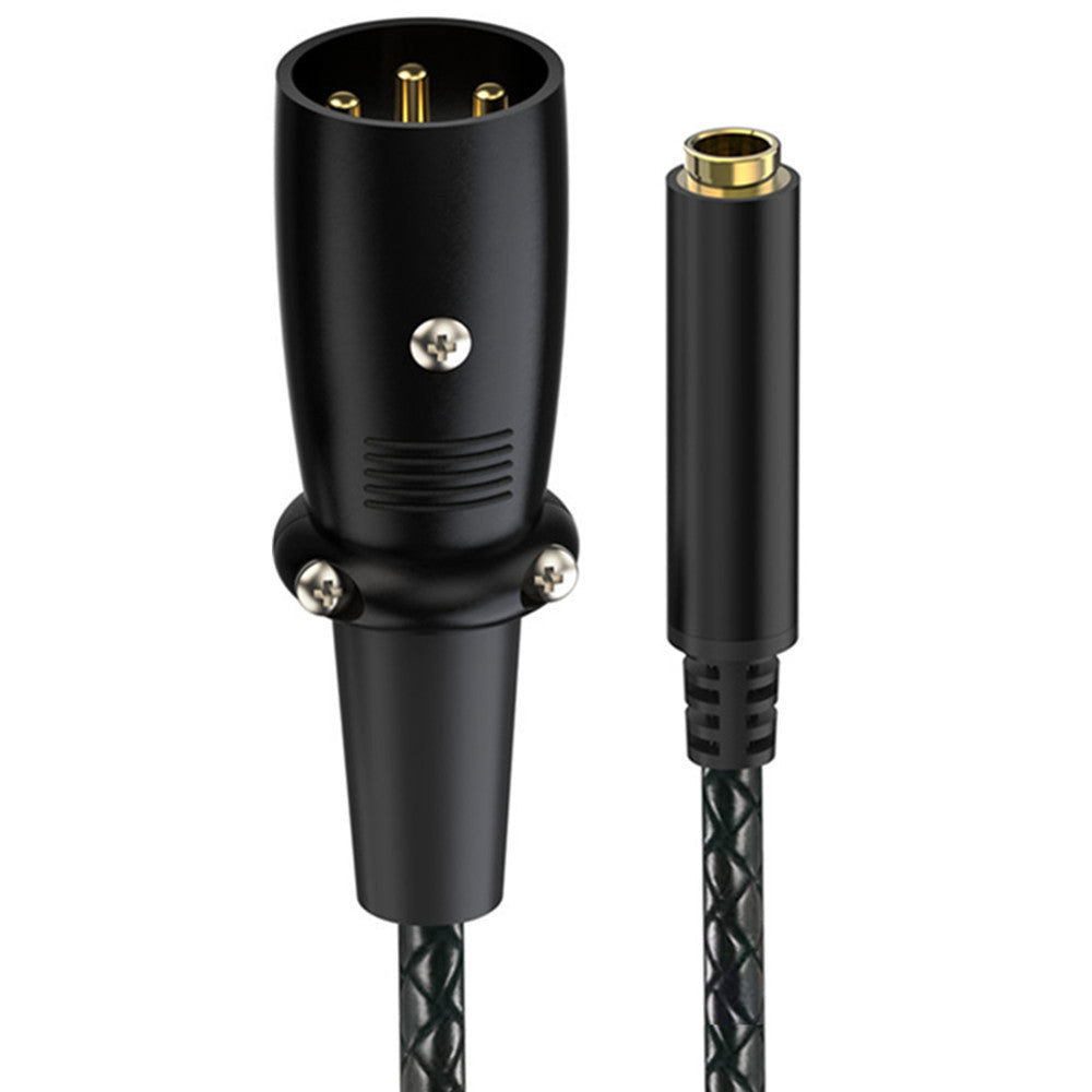 3Pin XLR male to 6.35mm TRS female audio adapter cable