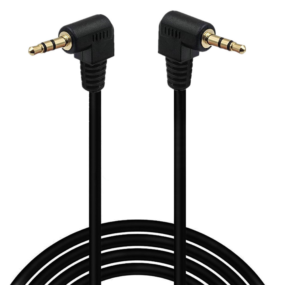 3.5mm 3Pole Angled Mini Plug Male to 3.5mm 3Pole Male Stereo Audio Headphone Cable