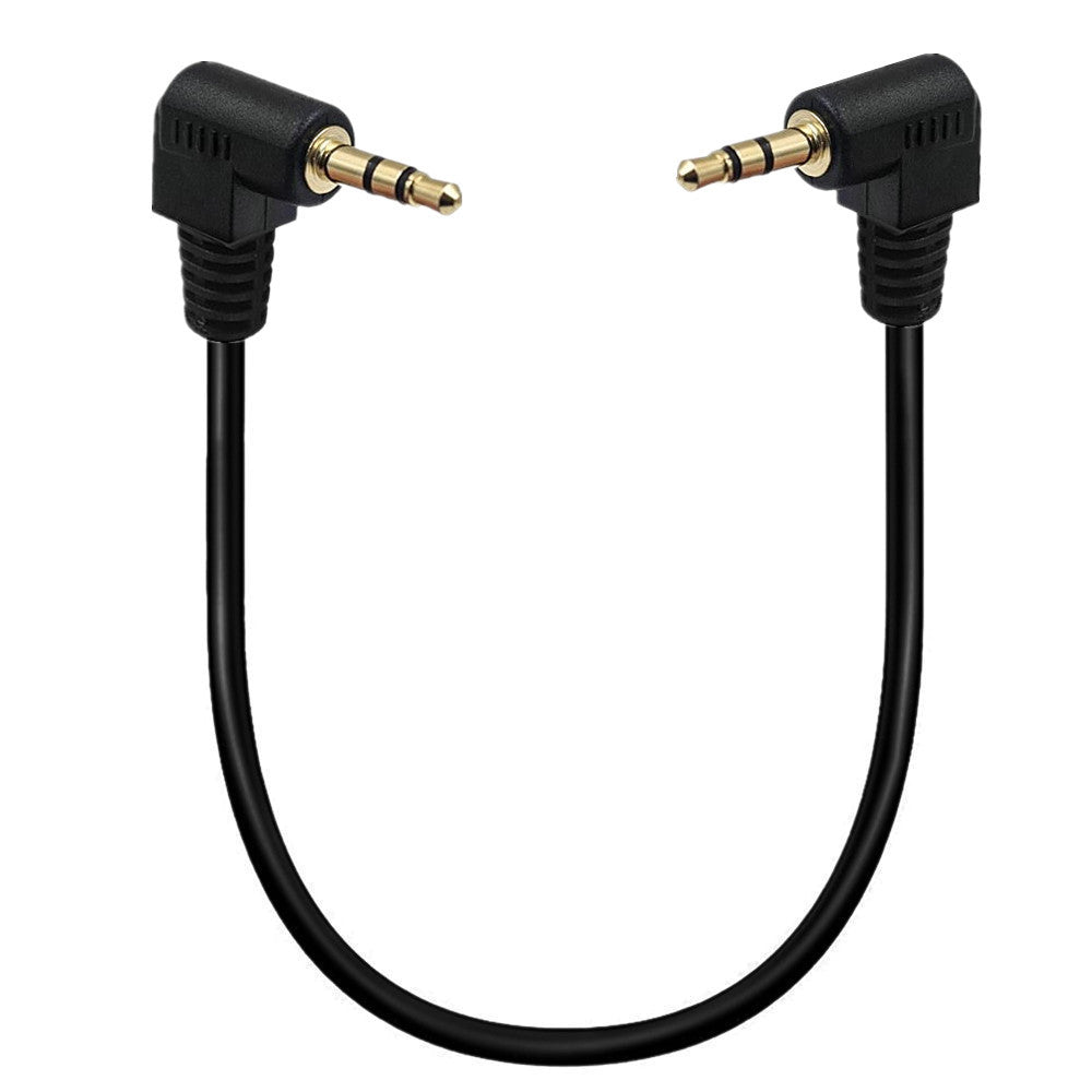 3.5mm 3Pole Angled Mini Plug Male to 3.5mm 3Pole Male Stereo Audio Headphone Cable