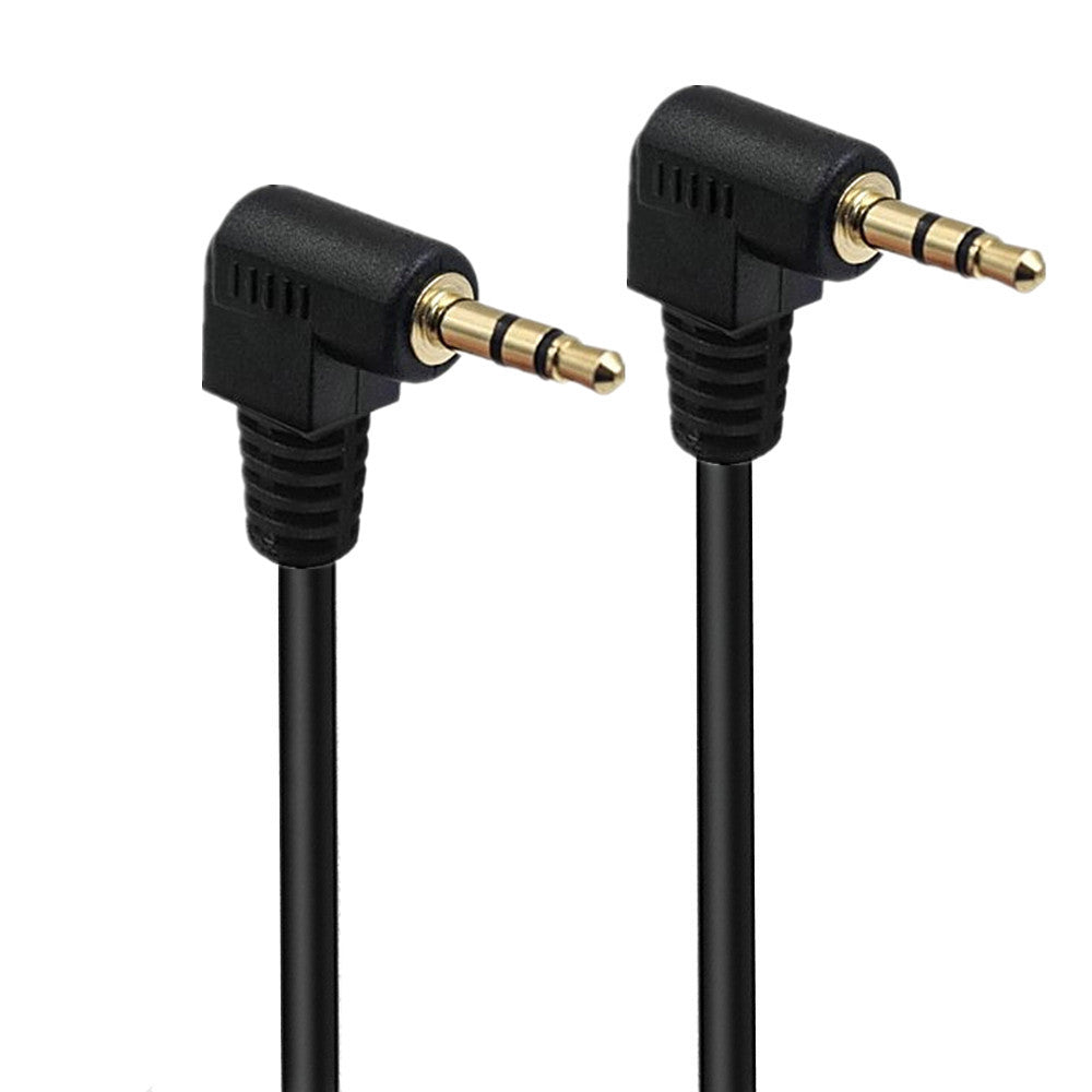 3.5mm 3Pole Angled Mini Plug Male to 3.5mm 3Pole Male Stereo Audio Headphone Cable