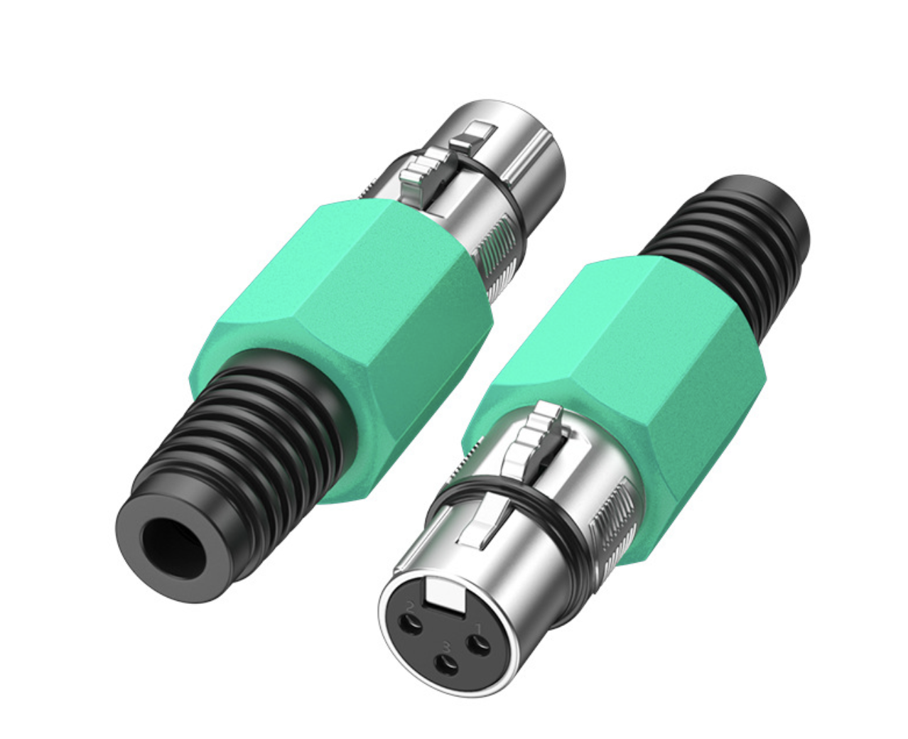 XLR 3-Pin Female Microphone Connector – Metal Solder-Termination Audio Socket