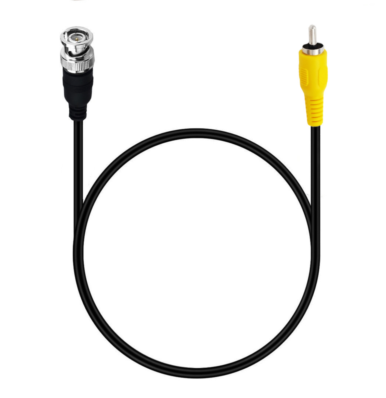 BNC Male to RCA Male Coaxial Video Cable – 1.8m HD Monitoring Lead