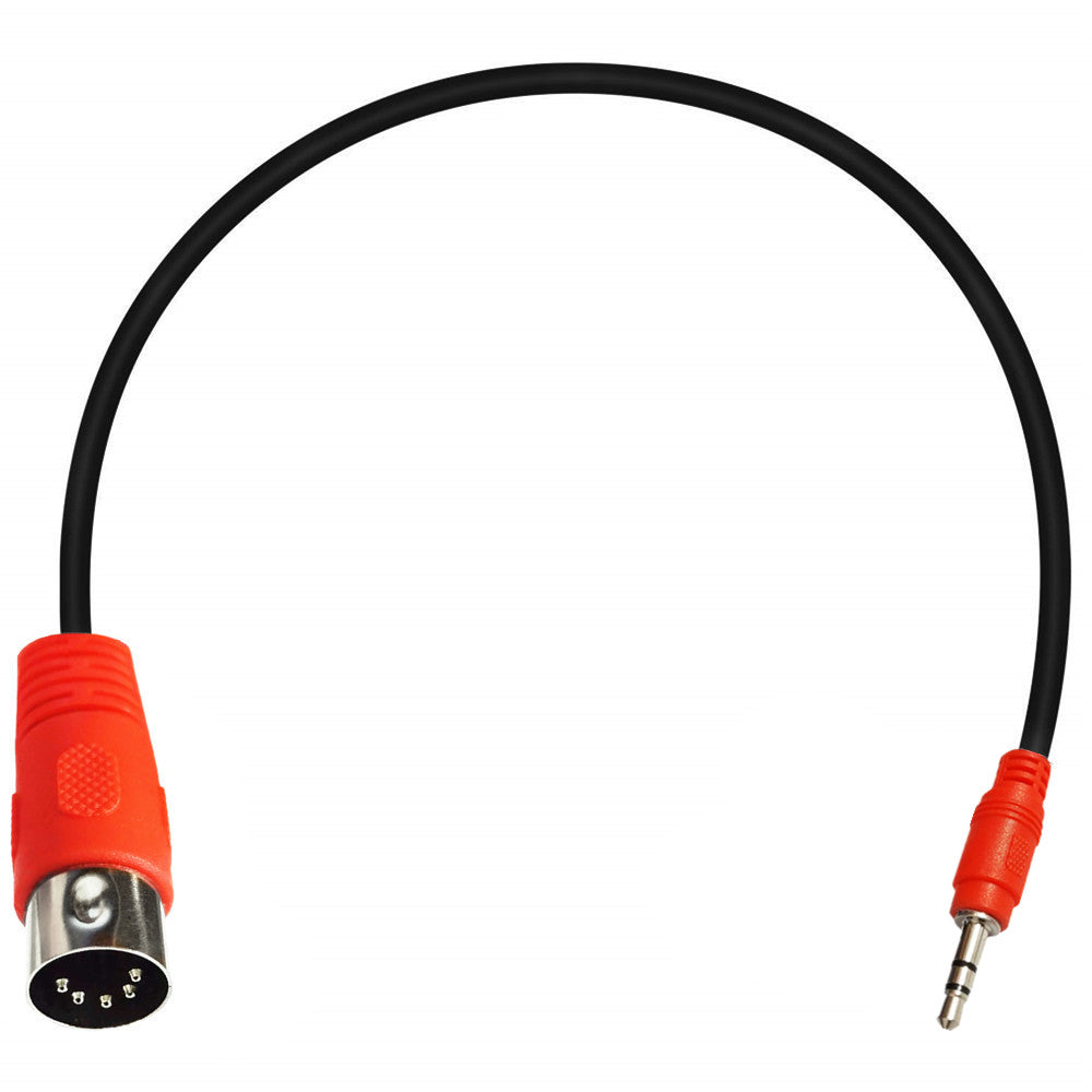 Close up of 5 pin DIN connector