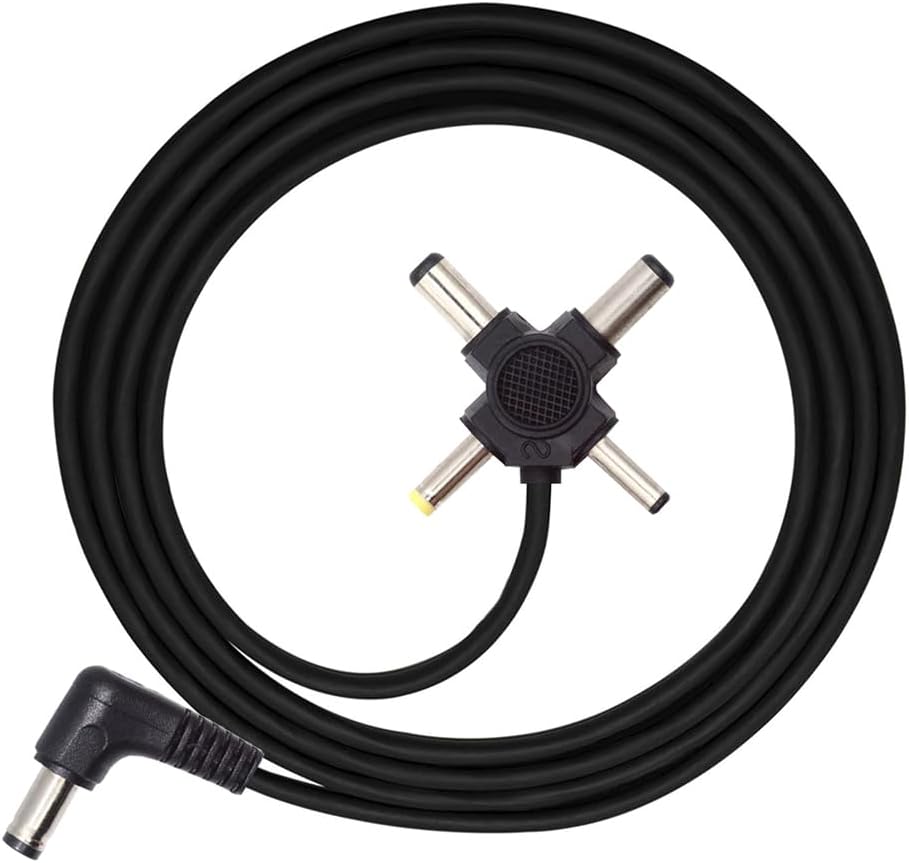 DC 5.5mm Plug to 5.5x2.5mm, 5.5x2.1mm, 4.0x1.7mm, 3.5x1.3mm DC Power Plug Barrel Connector Charging Cable 5V