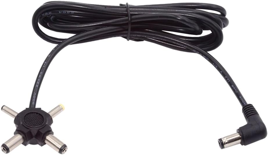 DC 5.5mm Plug to 5.5x2.5mm, 5.5x2.1mm, 4.0x1.7mm, 3.5x1.3mm DC Power Plug Barrel Connector Charging Cable 5V