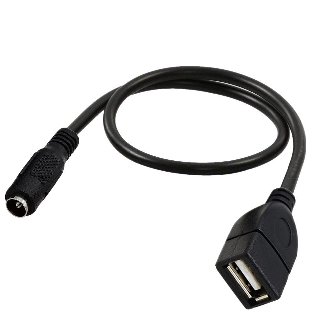 USB 2.0 A Female to 5.5*2.1mm DC Power Charging Connector Extension Cable 5V