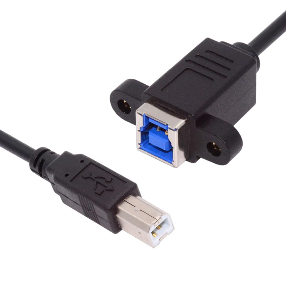 USB 3.0 Type-B Female to USB 2.0 Type-B Male Extension Cable | 5Gbps High-Speed Data Cord for SSD, Hard Drive, Camera