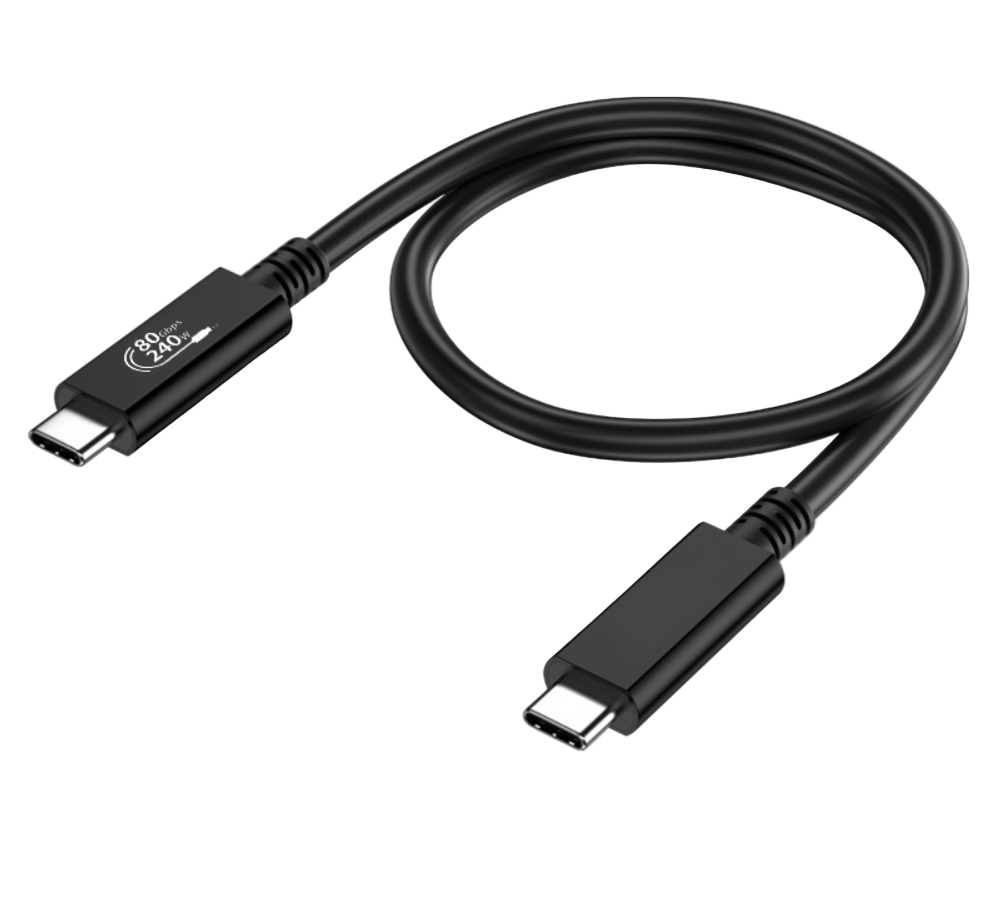 USB4 Gen4 80Gbps Thunderbolt 5 Cable | 240W PD Fast Charging | Bi-Directional