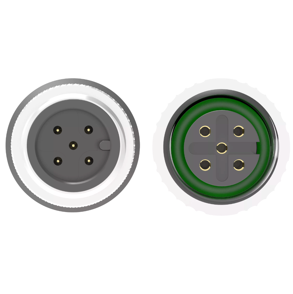 M12 A-Coded Male to Female 5-Pin Sensor Cable – Unshielded PUR Drag Chain, IP67