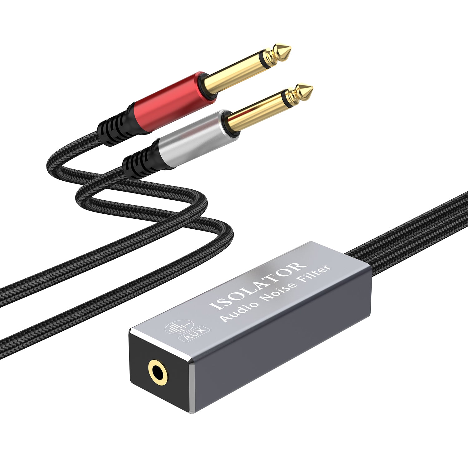 Audio ground loop isolator for mixers and amplifiers